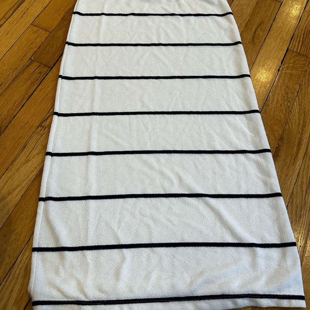 Striped Black and White Women's Skirt